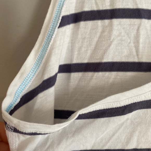 Ivivva Lululemon Happy Livin Tank size 14 white striped sleeveless tanks - Picture 8 of 9
